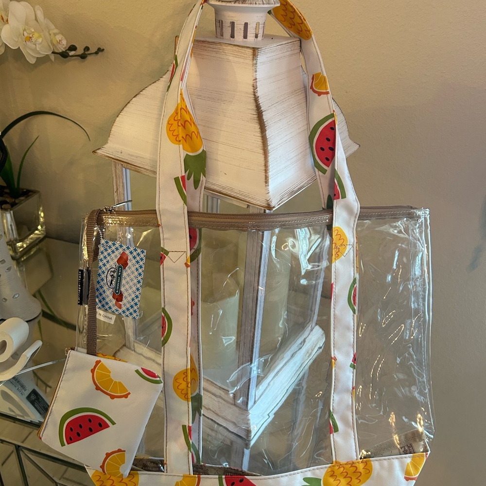 Clear tote bag